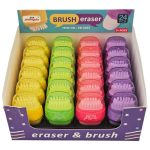 Radír seprűvel, vidám színek, ZD-6203