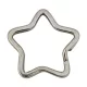 Csillag alakú kulcstartó karika, karabiner, 35 mm átmérő