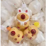 Kapibara stresszlabda 5x7cm-es, hálós tartóban, illatos, többféle változat