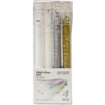 Zseléstoll készlet, 4 db-os (fehér, arany, ezüst), 0,8mm, JD-2289-4