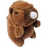 Kapibara plüss kulcstartó, rágógumis, kb. 12 cm