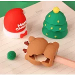 Karácsonyi hegyező, 1 lyukú, 3x3,5 cm, 4 féle (karácsonyfa, mikulás sapka, télapó, rénszarvas)