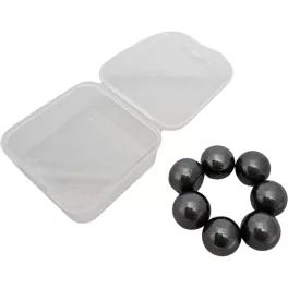   Mágneses golyók, 7 db/szett, kb. 1 cm-es, műanyag dobozban