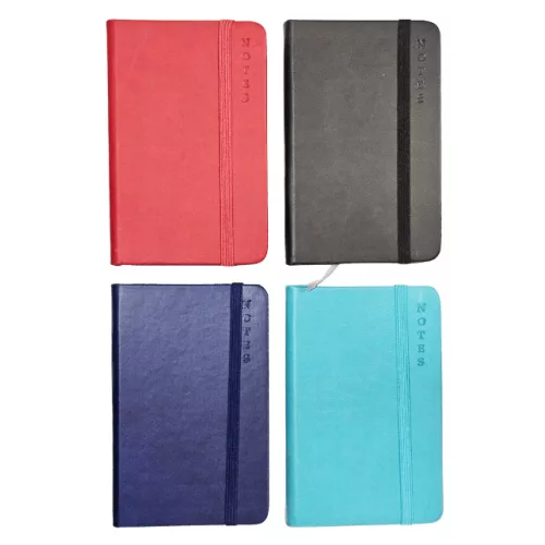 Színes keményfedeles notesz, napló A/6, vonalas, 80 lapos, többféle változat (5802-2)