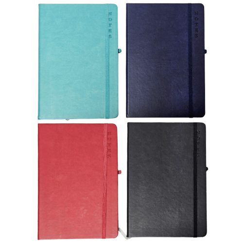 Színes keményfedeles notesz, napló A/5, vonalas, 80 lapos többféle változat