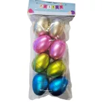 Tojások, műanyag, tölthető, 8 db/csomag, 5,5cm-es