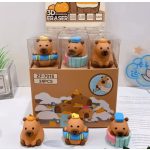 Radír kapibara, 3D, kb. 2,5x3,5 cm, 3 féle változat