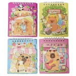 Kapibara notesz matricákkal, 9x11cm, többféle változat