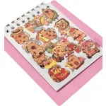 Kapibara notesz matricákkal, 9x11cm, többféle változat