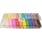 Levegőn száradó gyurmakészlet, habgyurma, 24 szín, 3 db gyurmaformázó eszközzel