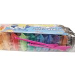 Levegőn száradó gyurmakészlet, habgyurma, 24 szín, 3 db gyurmaformázó eszközzel