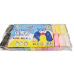 Levegőn száradó gyurmakészlet, habgyurma, 24 szín, 3 db gyurmaformázó eszközzel