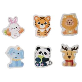 Radír állatkák, kb. 3x4 cm, 6 féle változat