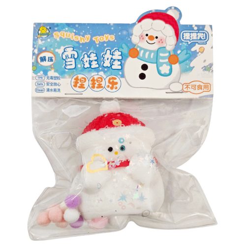 Hóemberes stresszlabda, kb. 6x7cm-es, tasakban