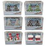 Karácsonyi gyertya, különféle formájú, 2 db/szett