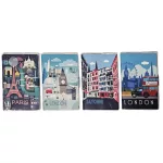 Városos notesz, A/6, tépőzáras záródással, többféle változat (1600-43)