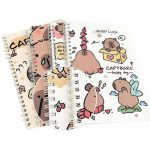 Kapibara spirál notesz, A/5, vonalas, többféle változat