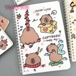 Kapibara spirál notesz, A/5, vonalas, többféle változat