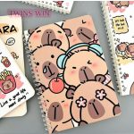 Kapibara spirál notesz, A/5, vonalas, többféle változat