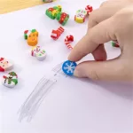 Karácsonyi mini radír szett, kb. 20 db radír egy gömb formában