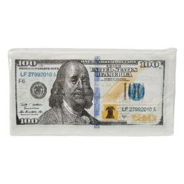 Dollár bankjegy szalvéta, 8x16cm, 20 db/csomag