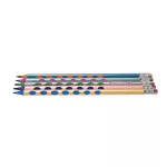 Grafitceruza 2B, radírral, ergonomikus, háromszög test (ZL448)