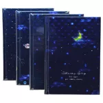 Hologrammos hatású notesz fekete lapokkal, 130x185mm, 128 lapos, 110g/m2