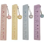 Radírozható zseléstoll 14 cm-es vonalzóval, 4 féle