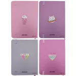 Konfettis keményfedeles notesz, napló, A/6, gumis záródással, vonalas, többféle változat
