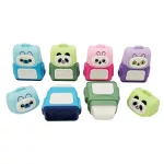 Állatmintás, táska formájú radír és hegyező, 4 féle változat