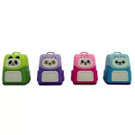 Állatmintás, táska formájú radír és hegyező, 4 féle változat