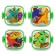 Radír dinoszauruszok, dobozos (6x6x3cm), Dinosaurs, 4 féle