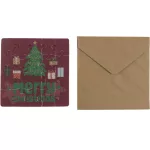 Ajándékkísérő puzzle borítékkal, 10x10cm, többféle változat