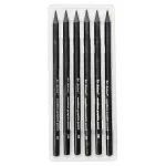 Grafitceruza készlet, 6 db-os, 8B-2H, hatszögletű, famentes, Sketch Art Set (WGH06175)