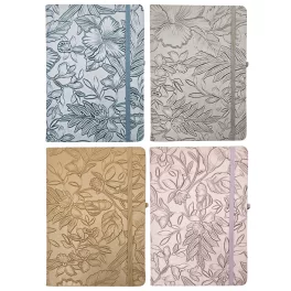  3D virágmintás keményfedeles notesz, napló A/5, 14,5x21cm, vonalas, többféle változat (5803-4)