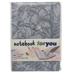 3D virágmintás keményfedeles notesz, napló A/5, 14,5x21cm, vonalas, többféle változat (5803-4)