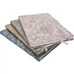 3D virágmintás keményfedeles notesz, napló A/5, 14,5x21cm, vonalas, többféle változat (5803-4)