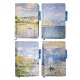 Claude Monet keményfedeles notesz, napló C/6, 10,5x16cm, vonalas, többféle változat (7100-2)