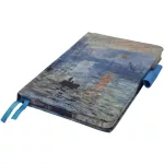 Claude Monet keményfedeles notesz, napló C/6, 10,5x16cm, vonalas, többféle változat (7100-2)