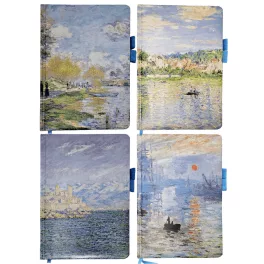   Claude Monet keményfedeles notesz, napló A/5, 14,5x21cm, vonalas, többféle változat (7200-2)