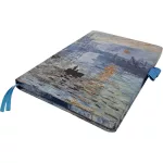 Claude Monet keményfedeles notesz, napló A/5, 14,5x21cm, vonalas, többféle változat (7200-2)