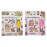 Kapibara notesz tollal, 5,7x7cm, többféle változat