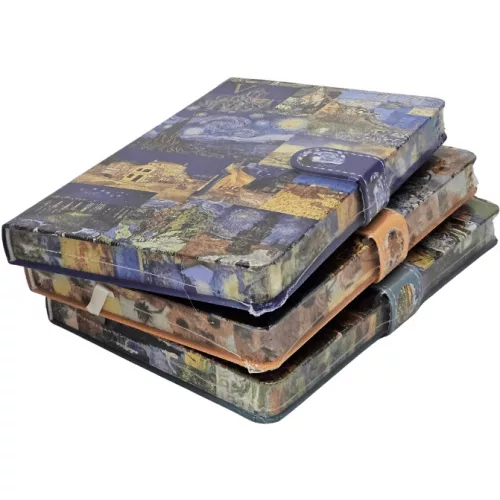 Van Gogh keményfedeles notesz, napló A/5, 224 oldal, mágneses, vonalas, többféle változat (9502-15)