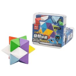 Radírok, 3D logikai puzzle, csillag, QH-8625