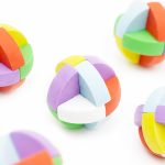 Radírok, 3D logikai puzzle, gömb, QH-8627