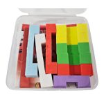 Radírok, 3D logikai puzzle, hasábok, QH-8628