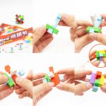 Radírok, 3D logikai puzzle, hasábok, QH-8628