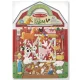 Melissa & Doug újraragasztható, pufi matrica készlet, A/4, farm