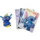 Stitch zsákbamacska figura kártyákkal, kb. 4-5cm, tasakban