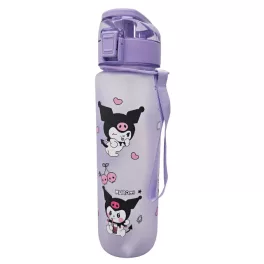 Kuromi kulacs, 1000ml, szívószálas